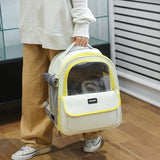 Green Pet Carrier Backpack - Space Capsule Design for Cats & Small Dogs