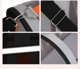 Size M Black and Red Foldable Pet Carrier Bag - Lightweight, Breathable, and Spacious for All Seasons