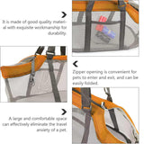 Red And Grey Lightweight Breathable Mesh Pet Carrier Handbag - Portable Travel Tote for Small Dogs & Cats up to 8kg